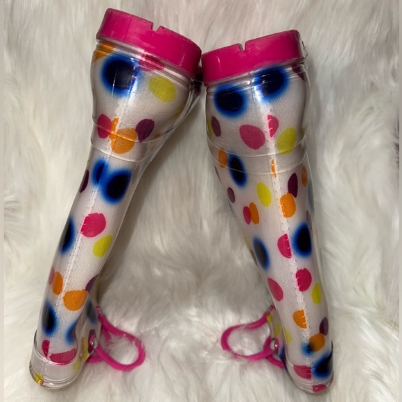 Colorful Polka Dot Rain Boots - Picture 6 of 7